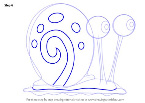 How to Draw Gary the Snail (Spongebob Squarepants) VIDEO & Step.